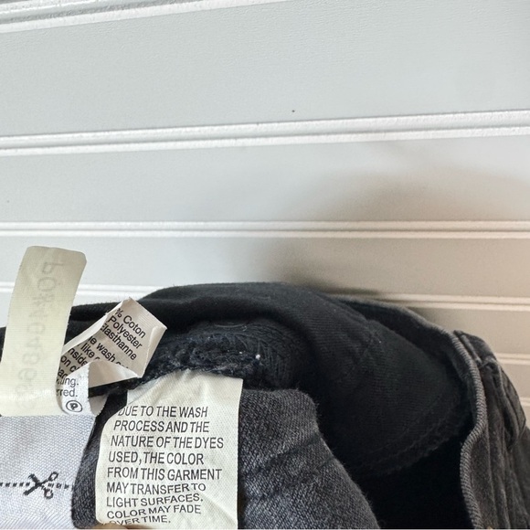 Madewell Jeans Womens Sz 24 Black Alley Straight Denim Pants Stretch Dark Casual - Picture 9 of 13